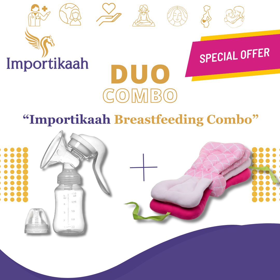 Importikaah-Manual-breast-Pump- and-Breast-Feeding-Pillow-Combo-Offer