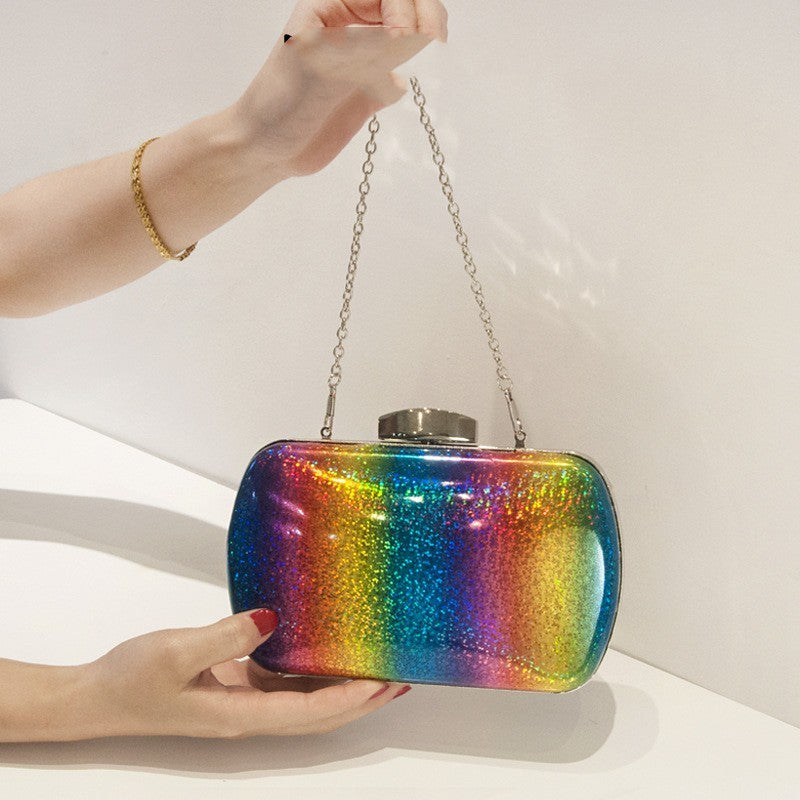 Rainbow clutch purse online