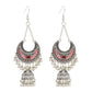 close-up-egyptian-vintage-jhumka-earrings-intricate-beads-tassels