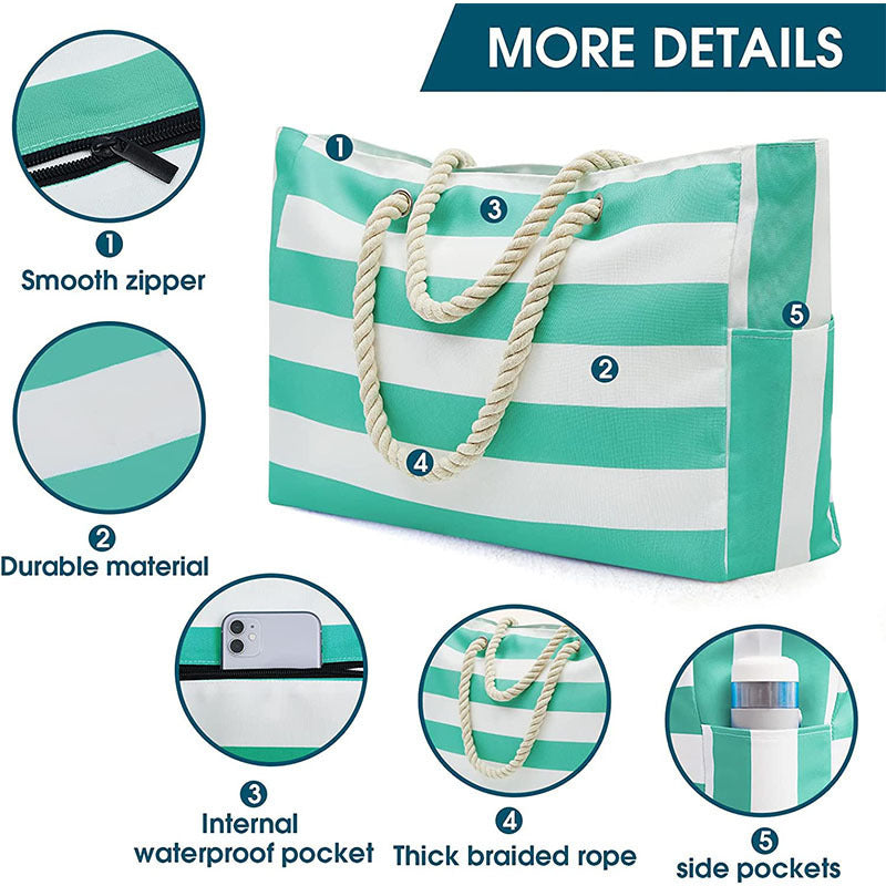 Seaside-Chic-striped-beach-tote-with-durable-construction