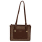 Black-plaid-commuter-shoulder-bag-for-women