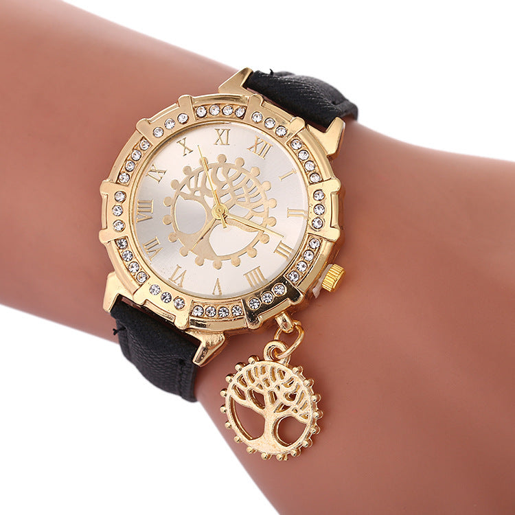 elegant-womens-watch-tree-of-life-pattern