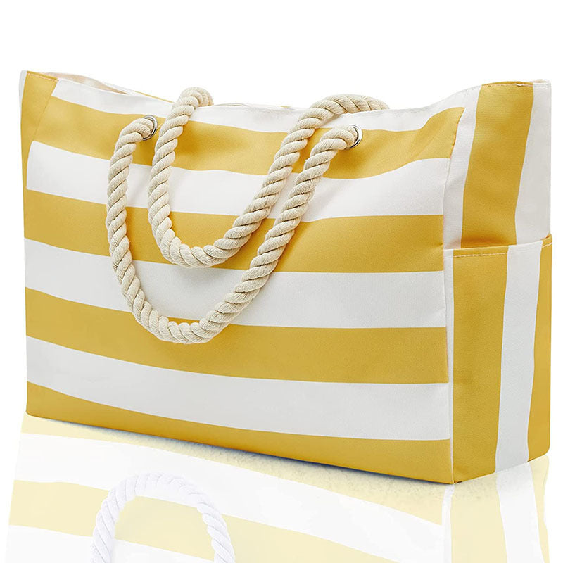 Striped-beach-bag-with-roomy-interior-and-exterior-pockets