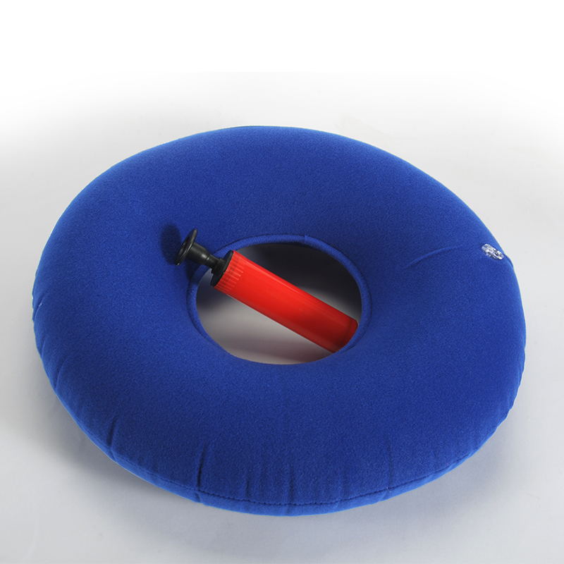 Importikaah Donut Shaped, Round Inflatable Cushion, Anti-Decubitus Pad (Blue)