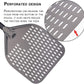 Perforated Pizza Peel 12 x 14 Inch Rectangular Pizza Turning Peel, Professional Anodized Aluminum Turning Pizza Paddle, 26 inch Overall with Classic Pizza...