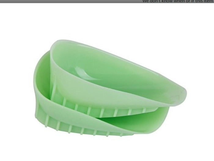 Importikaah Heel Pads Cup Insole Cushion Heel Spur Pain Relief 1 Pair Green