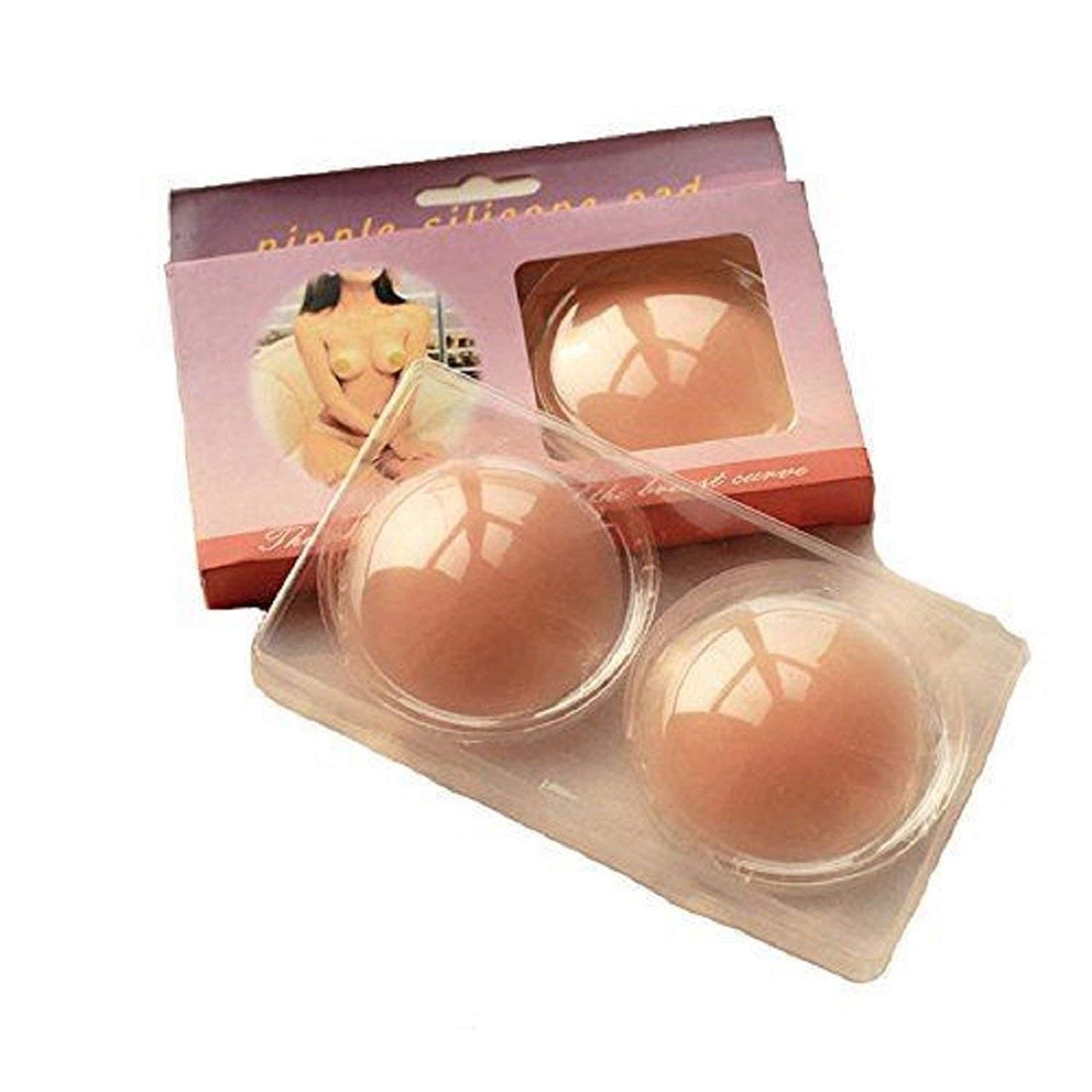 Women's Silicone Nipple Covers with Synthetic Round Shape - Importikaah