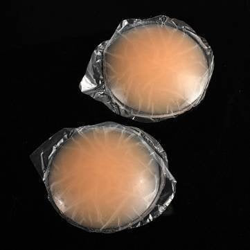 Lingerie Solutions Women's Adhesive Concealers Silicone Breast Petals Nude  Nipple Covers One Size