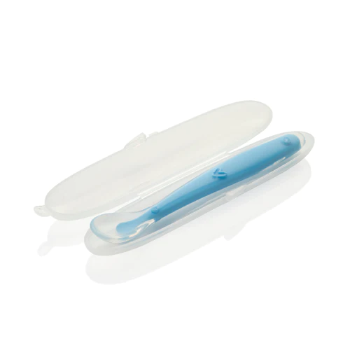 Importikaah baby Feeding silicone Spoon pack of 2 to avoid lip cuts