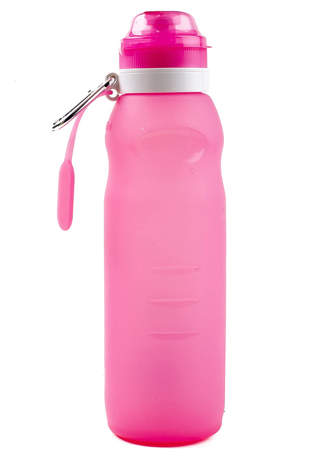 Importikaah Collapsible Silicone Water Bottle Sports Outdoor Travel Camping Foldable Bottle Canteen 20 Oz