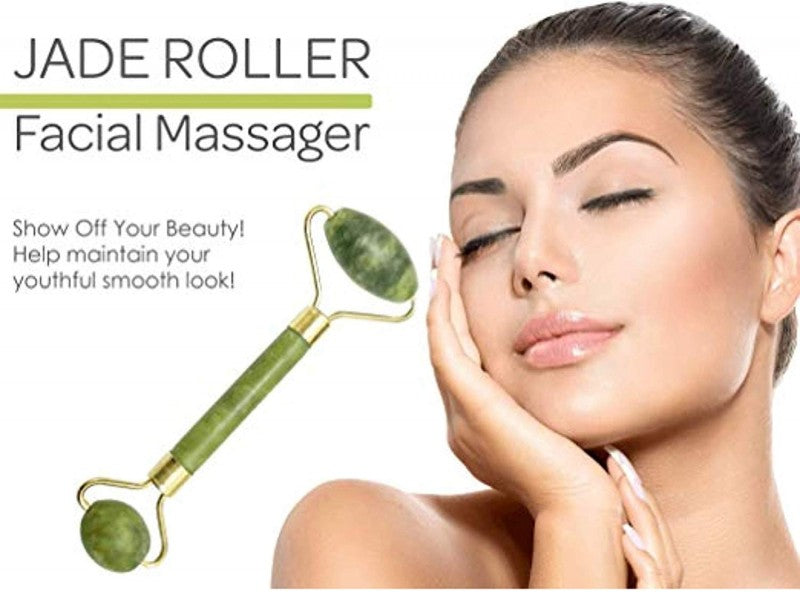 Importikaah Anti Aging Natural Jade Facial Roller Healing Slimming Massager (Jade Roller) Cosmetics